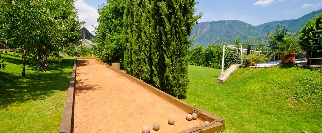 Campo da bocce all'Hotel e Residence Traubenheim