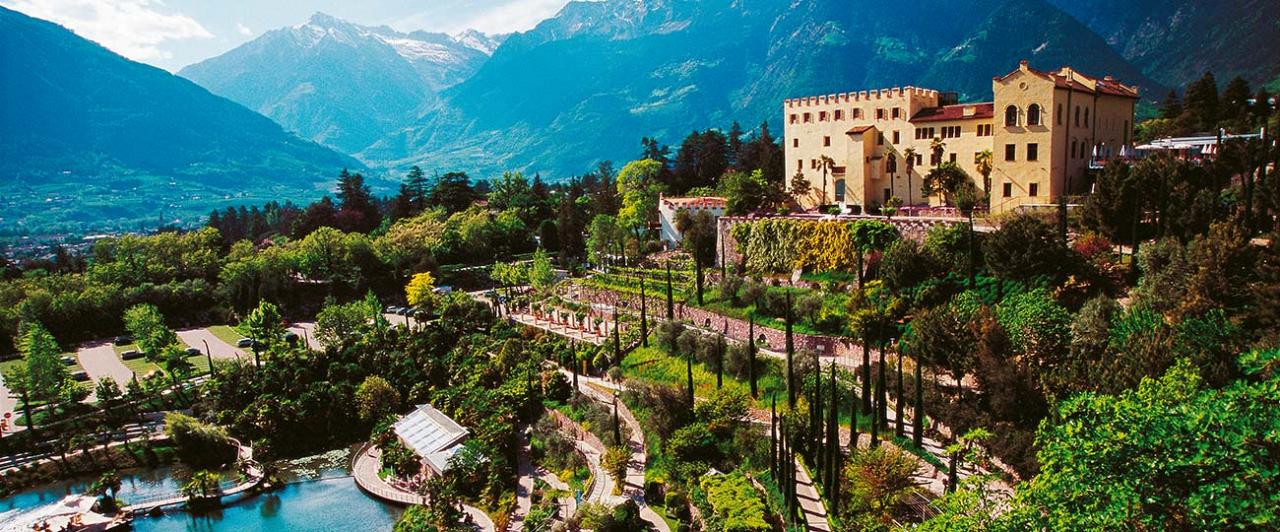 Die botanischen Gärten von Schloss Trauttmansdorff in Meran