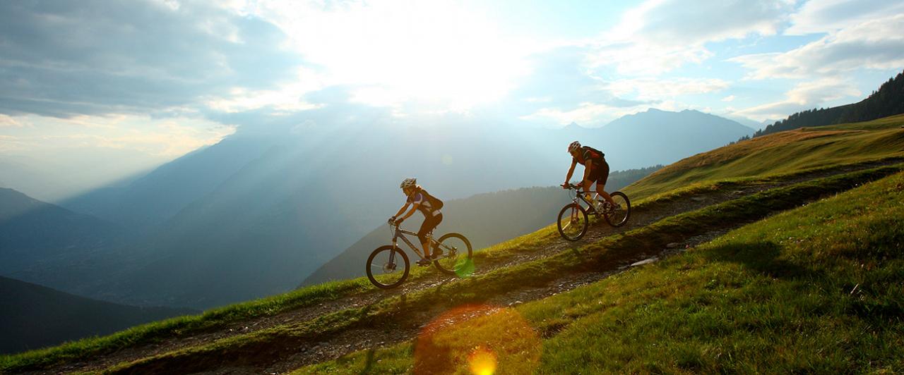 Mountain bike in den Bergen